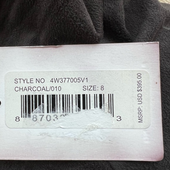 Alexander Wang Bodysuit Lace Up Bodysuit Charcoal Size 8 - Picture 11 of 15